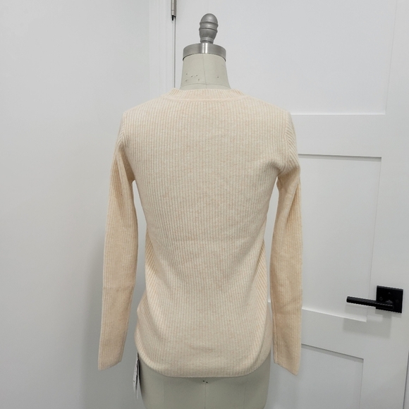 LINY XIN Women's Superfine Merino Wool Crew Neck Long Sleeve Sweater Size M - Picture 3 of 10